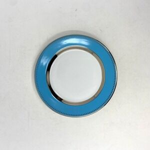 Darbie Angell Lauderdale Salad/Dessert Plate Fine Porcelain Platinum Discontinue